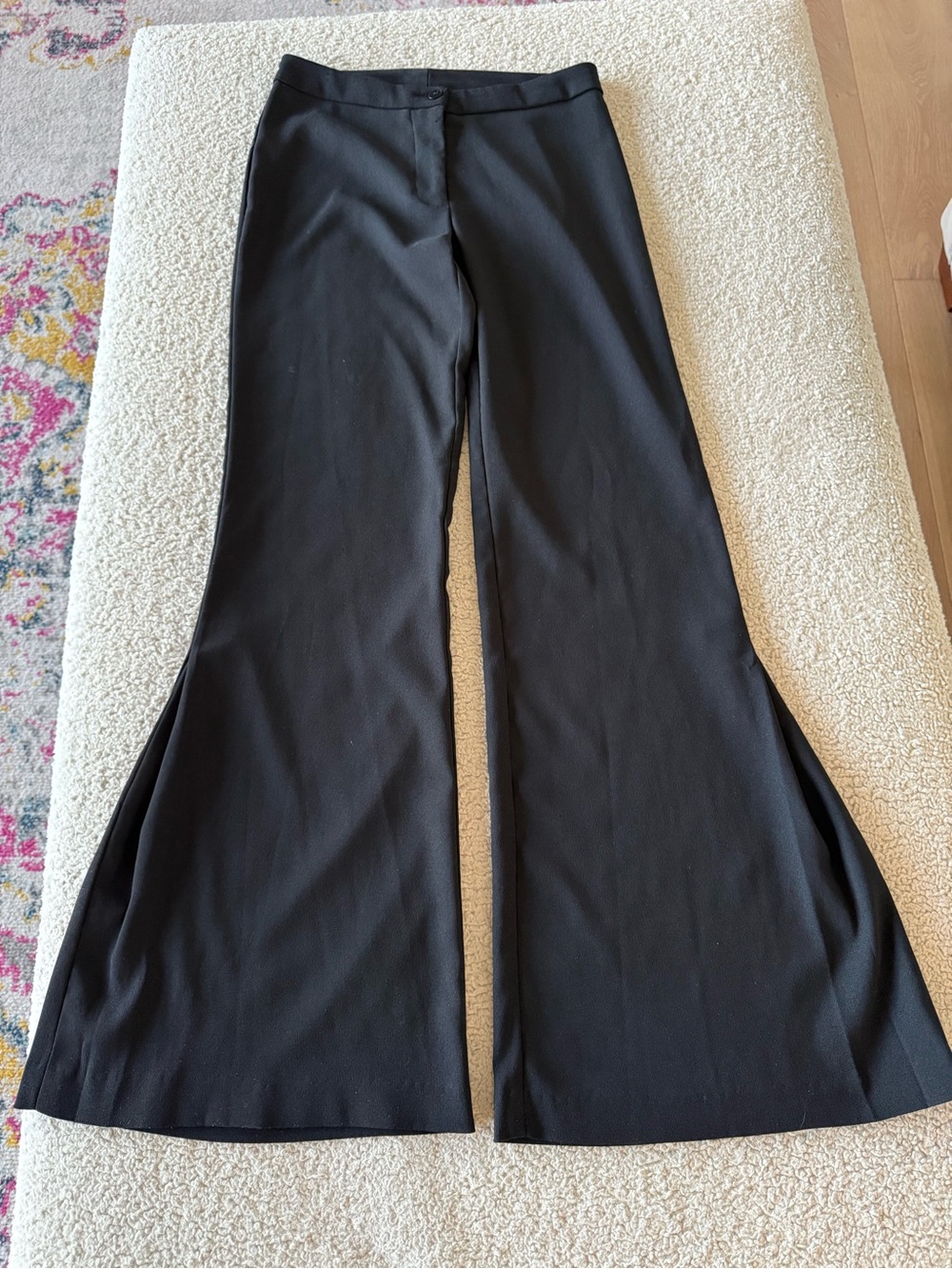 Bisou Bisou Black Boot-Cut Flare Pants